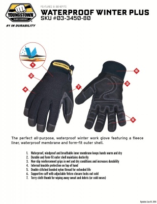 Waterproof Winter Plus Gloves 