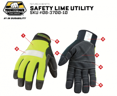 Lime Utility Gloves