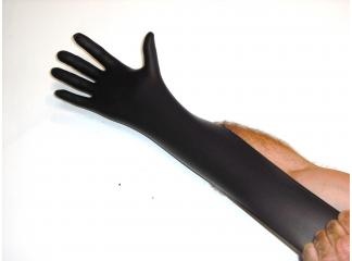 Armour Black Nitrile Disposable Gloves